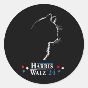 Kamala Harris Wheimer 2024 Harris Waltz Vp Preside Classic Round Sticker