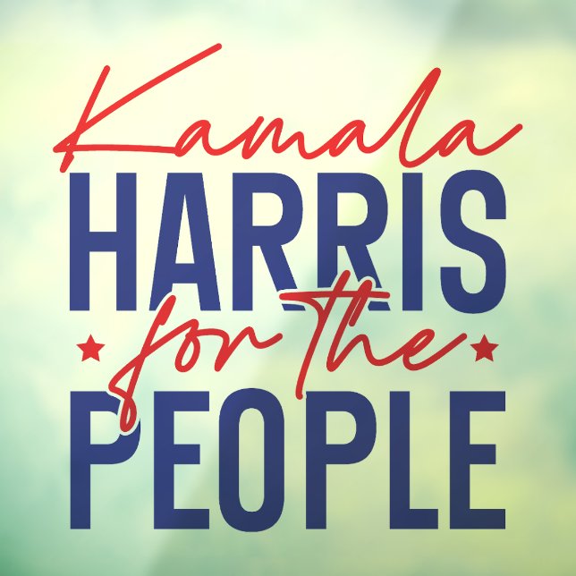 Kamala Harris Window Cling (Sheet 3)