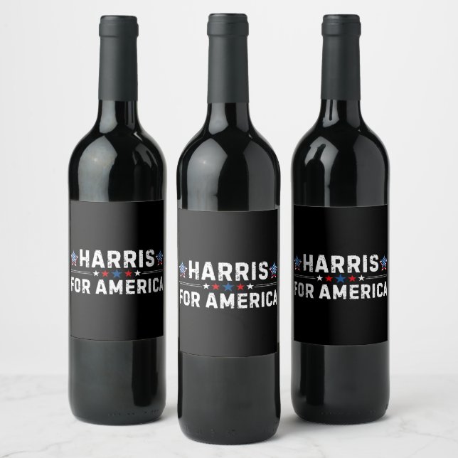 Kamala Harris Wine Label (Bottles)