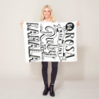 Kamala Harris Womens Empowerment Fleece Blanket