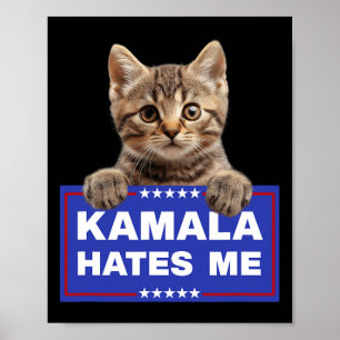 Kamala Hates Me Pro-trump 2024 Conservative Patrio Poster