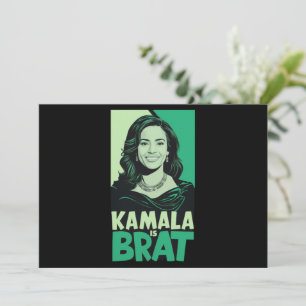 Kamala is Brat Funny Sarcastic Invitation