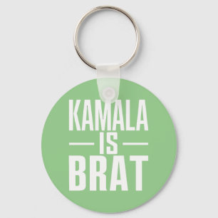 Kamala Is Brat Key Ring