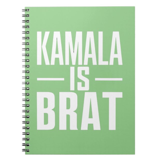 Kamala Is Brat  Notebook (Front)