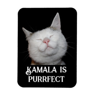 Kamala is Purrfect  Magnet