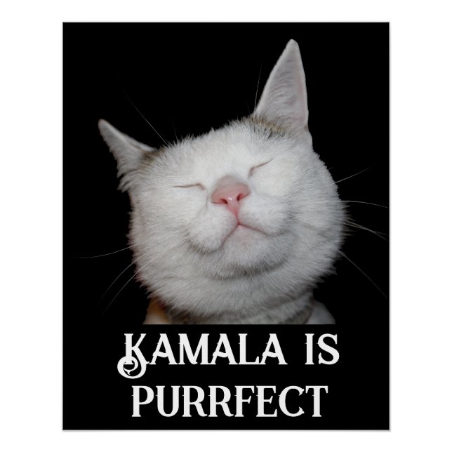 Kamala is Purrfect  Poster (Front)