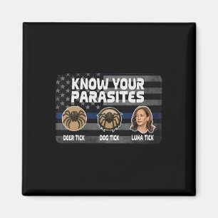 Kamala Know Your Parasites Deer Tick Dog Tick Luna Magnet
