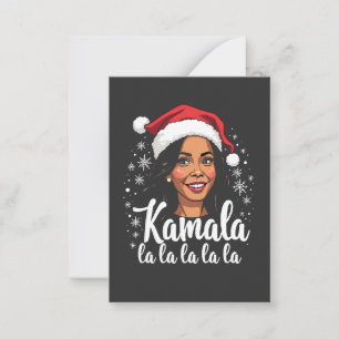 Kamala La La La Kamala Harris Christmas Santa  Card