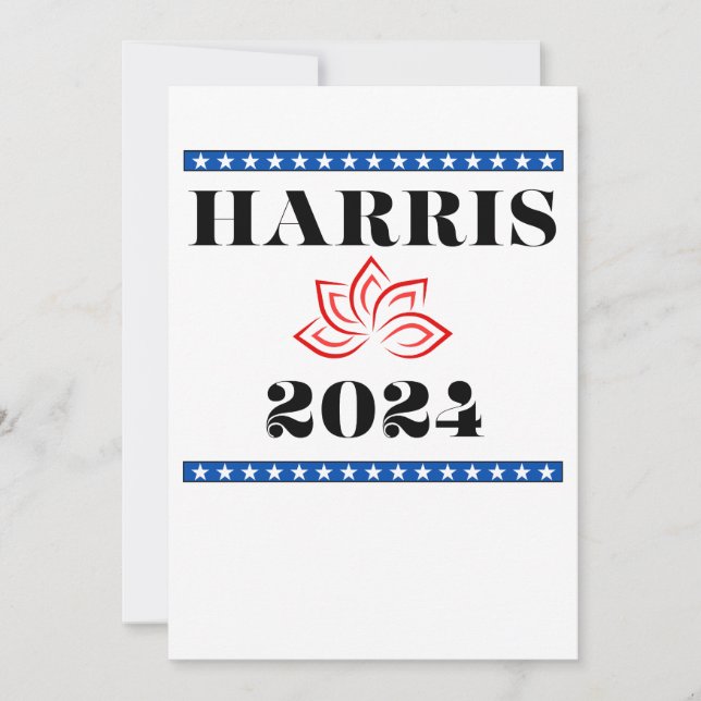 Kamala Lotus Harris for POTUS Invitation (Front)