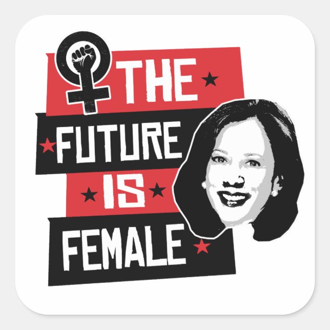 Kamala Makes - The Future is Female - Square Sticker (Front)