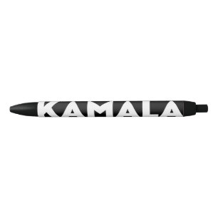 Kamala modern bold typography white and black ink pen