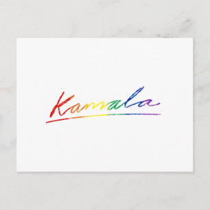 Kamala Pride Signature Postcard