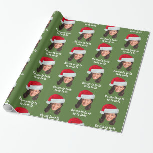 Kamala Santa Hat - Biden Harris 2020 funny holiday Wrapping Paper
