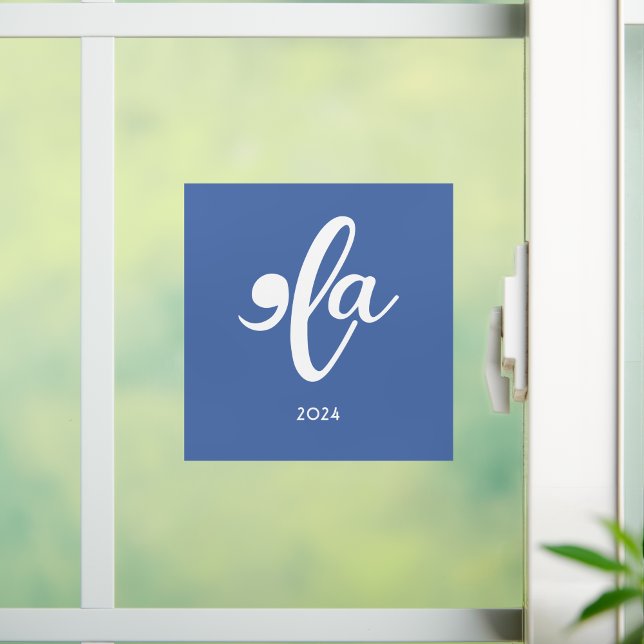 Kamala Say Her Name 2024  Window Cling (Kamala Say Her Name 2024 Window Cling on a House Window)