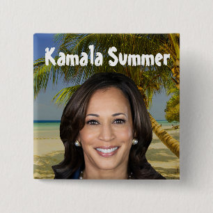 Kamala Summer 2024 15 Cm Square Badge