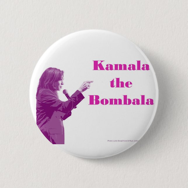 Kamala the Bombala, Purple 6 Cm Round Badge (Front)
