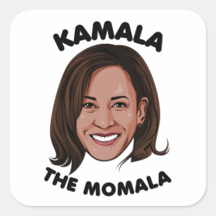 KAMALA THE MOMALA SQUARE STICKER