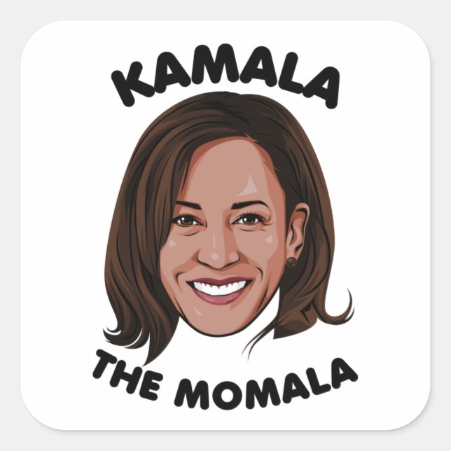 KAMALA THE MOMALA SQUARE STICKER (Front)