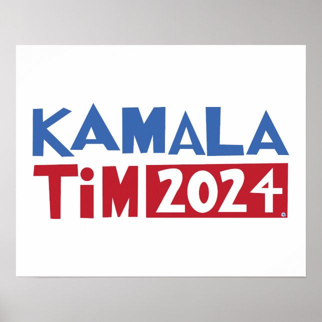 Kamala + Tim 2024 Poster (Front)