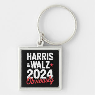 Kamala Walz Obviously 2024 Harris Waltz 2024  Key Ring