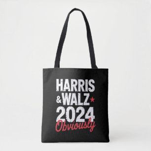 Kamala Walz Obviously 2024 Harris Waltz 2024  Tote Bag