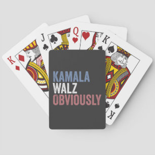 Kamala Walz Obviously Election Day 2024 Playing Cards