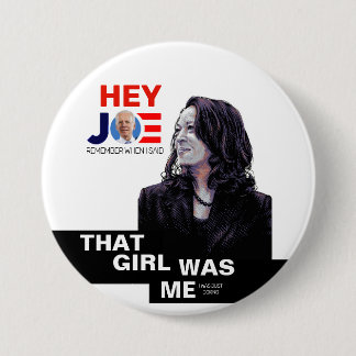 Kamala was just joking 7.5 cm round badge