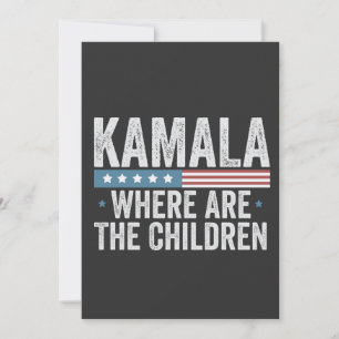 Kamala Where are the Childrens Election Invitation