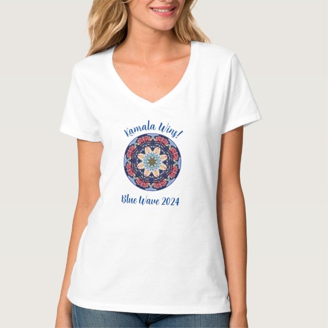 Kamala Wins Woman's T-Shirt (Front)