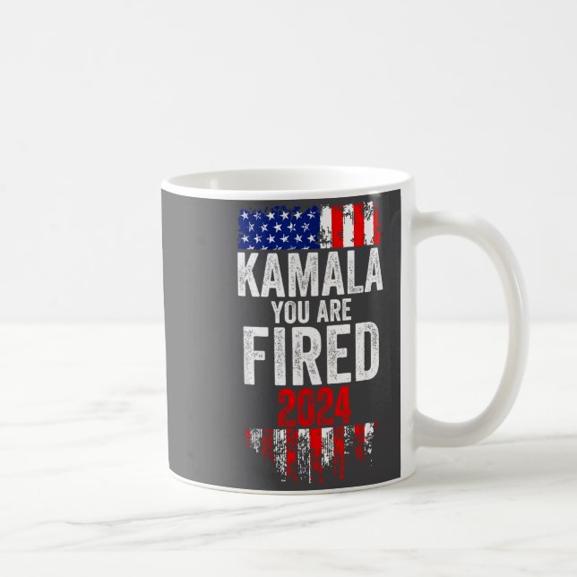 Kamala You're Fired Funny Anti Kamala Harris Elect Coffee Mug (Right)