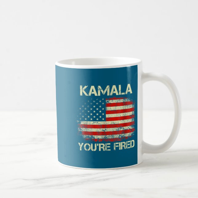 Kamala You're Fired Funny Anti Kamala Harris Elect Coffee Mug (Right)