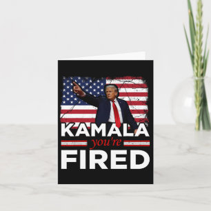 Kamala You're Fired Funny Card
