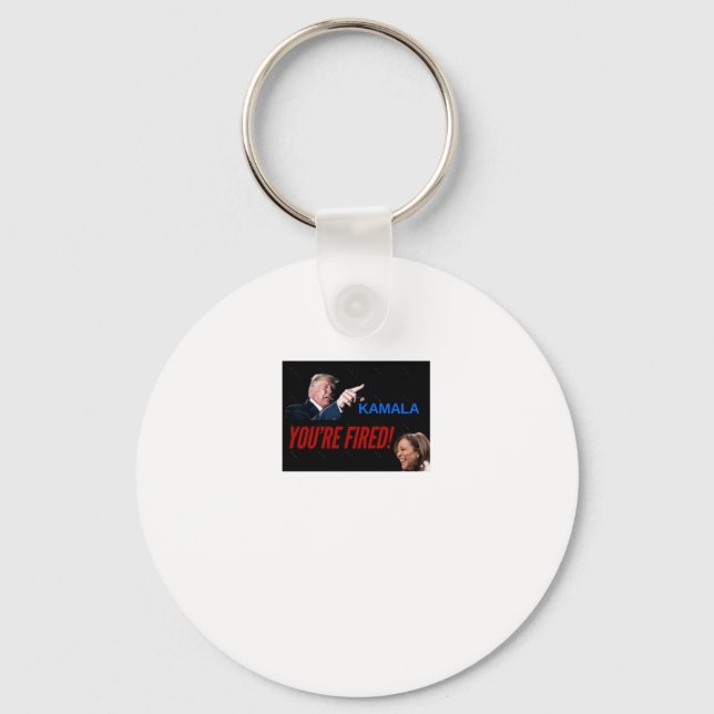 Kamala You're Fired! Sticker  Key Ring (Front)