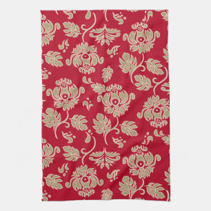 Kamaole Hawaii Tropical Floral Kitchen Towel