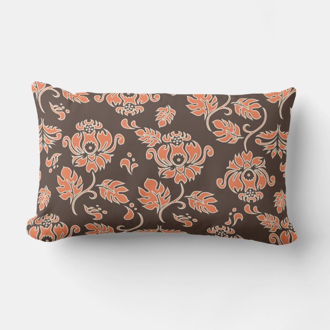 Kamaole Hawaii Tropical Floral Lumbar Pillows (Front)