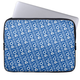 Kamawanu Edo-Style Graphic Pattern Laptop Sleeve