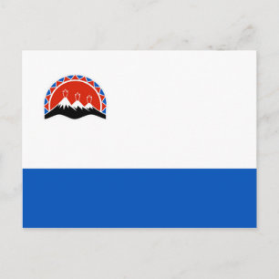 kamchatka flag russia country republic region postcard