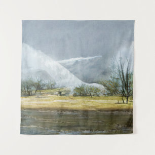 Kamchatka Geysers Oil Landscape Tapestry