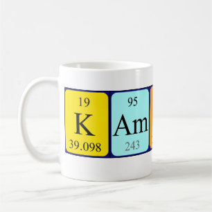 Kamdyn periodic table name mug