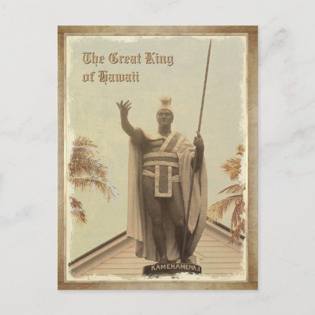 Kamehameha I. - the Great King of Hawaii Postcard (Front)
