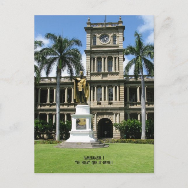 Kamehameha the Great King of Hawaii Postcard (Front)