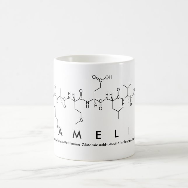 Kamelia peptide name mug (Center)