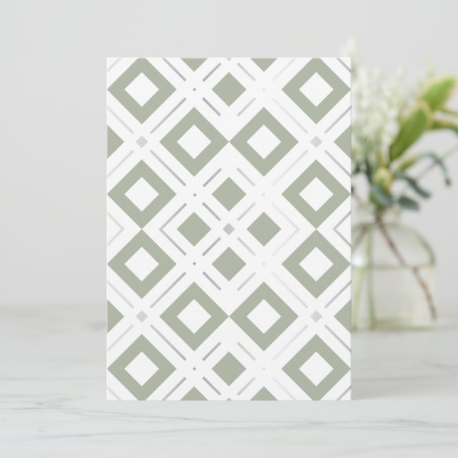 Kamelia’s Geometric Pattern 3 Thank You Card (Standing Front)