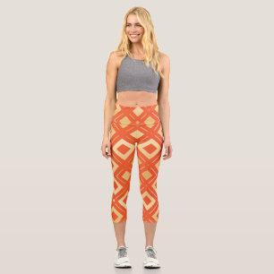 Kamelia’s Geometric Pattern 6 Capri Leggings