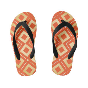 Kamelia’s Geometric Pattern 6 Kid's Flip Flops
