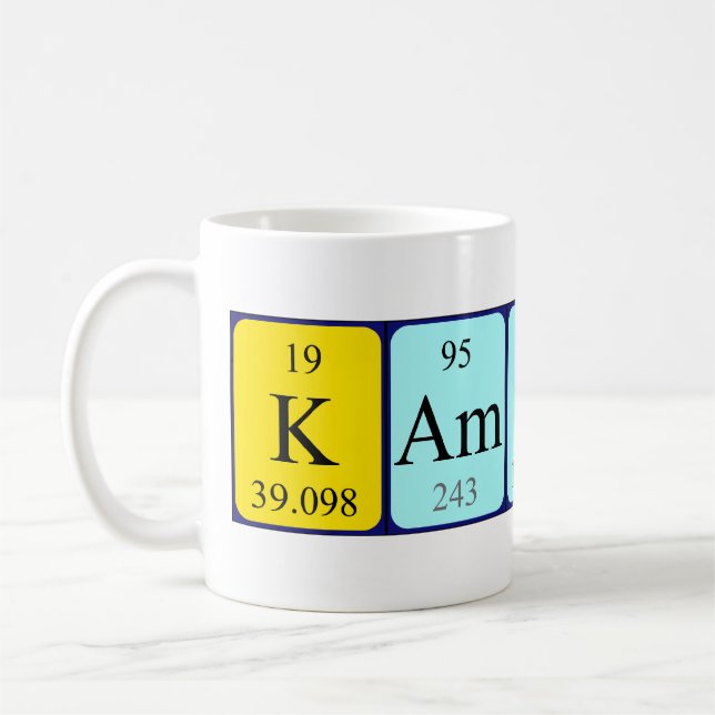 Kameron periodic table name mug (Left)