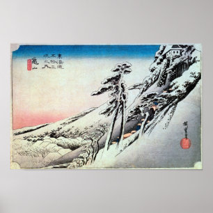 Kameyama-juku, Hiroshige Poster
