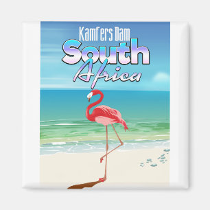 Kamfers Dam South African travel poster Magnet