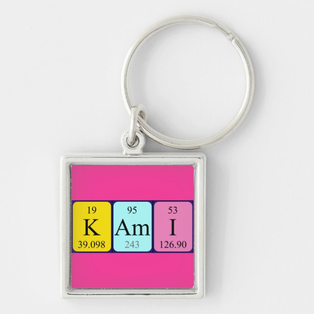Kami periodic table name keyring (Front)