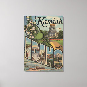 Kamiah, IdahoLarge Letter ScenesKamiah, ID Canvas Print